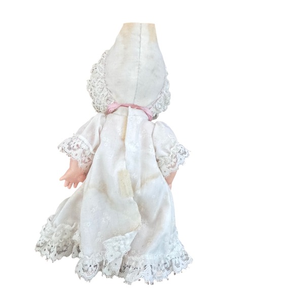 Vintage 1980 Playmates Hong Kong Doll Blonde Hair‎ Floral Dress Bonnet
Preloved - Picture 2 of 9